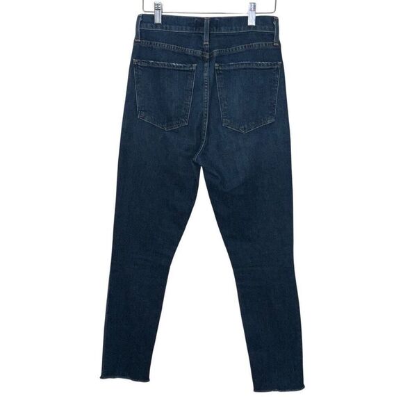 Agolde Nico High Rise Frayed Button fly slim fit Jeans Size 25 - Picture 8 of 10